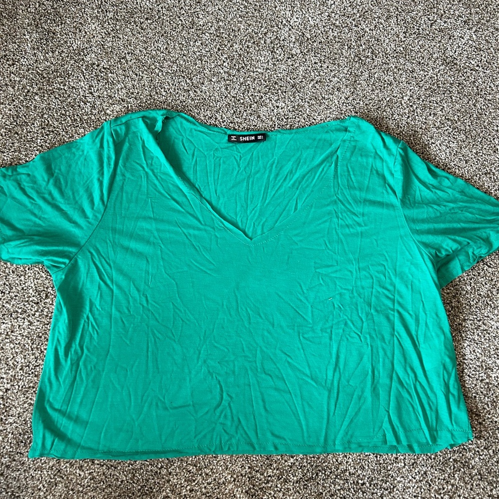 Shein Green Women's Top